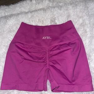AYBL Pink Bike Shorts with High Waistband XS